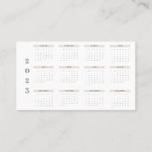 Real Estate Modern Photo Calendar Visitekaartje (Achterkant)