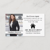 Real Estate Modern Photo Calendar Visitekaartje (Voorkant)