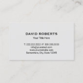 Real Estate Moderne House Key Logo Realtor Visitekaartje (Achterkant)