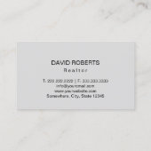 Real Estate Moderne House Logo Professional Visitekaartje (Achterkant)