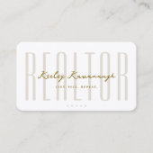 Real Estate Mortgage Realtor Sand Professional Visitekaartje (Voorkant)