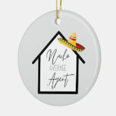 Real Estate Nacho Gemiddelde Agent Keramisch Ornament (Links)