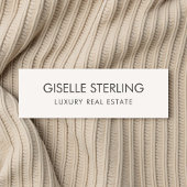 Real Estate Neutral Beige Luxury  Naamplaatje