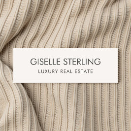 Real Estate Neutral Beige Luxury  Naamplaatje