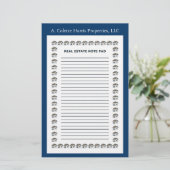 Real Estate Note Pad - Design 1 Briefpapier (Staand voorkant)