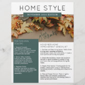 Real Estate November Nieuwsbrief Promotie Flyer (Voorkant)