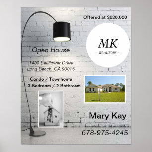 Real Estate Open House Kaart - Invitation Flyer Poster