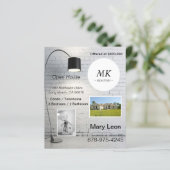 Real Estate Open House Kaart - Uitnodigingen (Staand voorkant)