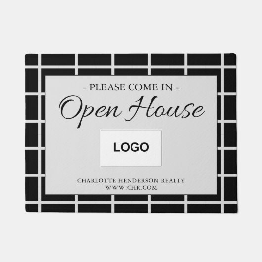 Real Estate Open House Modern Logo Deurmat (Voorkant)