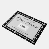 Real Estate Open House Modern Logo Deurmat (Schuin)