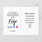 Real Estate Open House Targeting Postcards & Flyer (Achterkant)