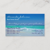 Real Estate Piece of Paradise Beach Waves Visitekaartje (Voorkant)