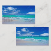 Real Estate Piece of Paradise Beach Waves Visitekaartje (Voorkant / Achterkant)