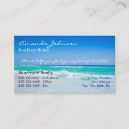Real Estate Piece of Paradise Beach Waves Visitekaartje