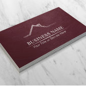 Real Estate Professional Burgundy Red Realtor Visitekaartje