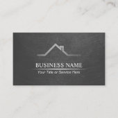 Real Estate Professional Dark Grey Realtor Visitekaartje (Voorkant)