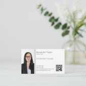 Real Estate Professional Insert of Add Photo QR Visitekaartje (Staand voorkant)