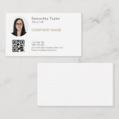 Real Estate Professional Insert of Add Photo QR Visitekaartje (Voorkant / Achterkant)