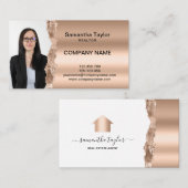 Real Estate Professional Insert of Add Photo Visitekaartje (Voorkant / Achterkant)