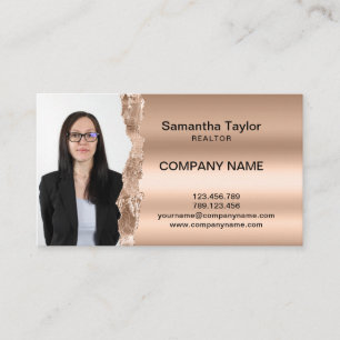 Real Estate Professional Insert of Add Photo Visitekaartje