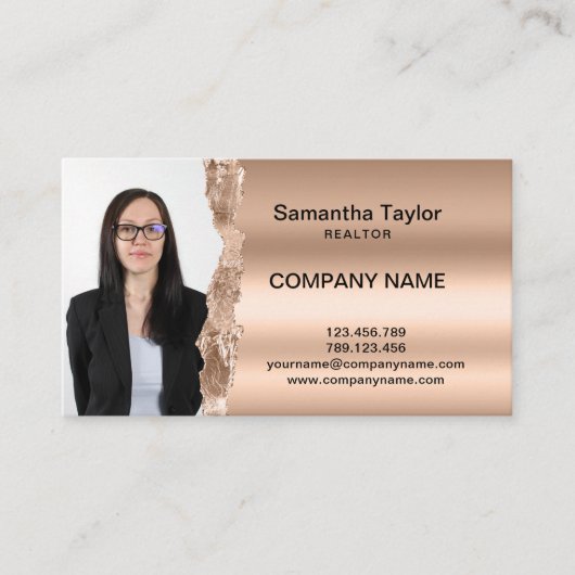 Real Estate Professional Insert of Add Photo Visitekaartje (Voorkant)