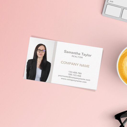 Real Estate Professional Insert of Add Photo Visitekaartje