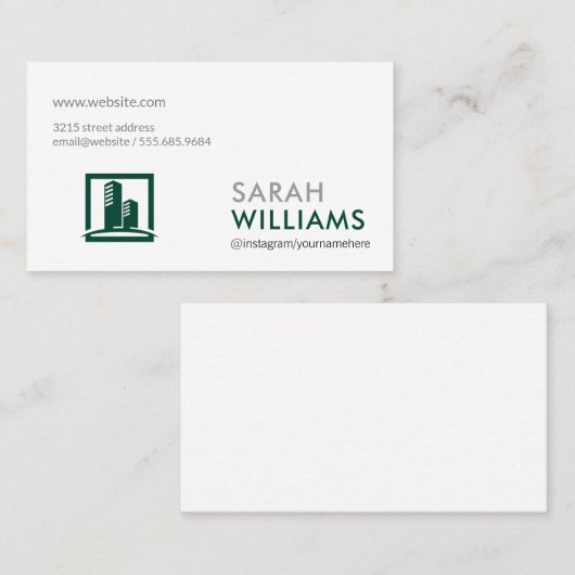 Real Estate Professional | Marketing Corporate Visitekaartje (Voorkant / Achterkant)