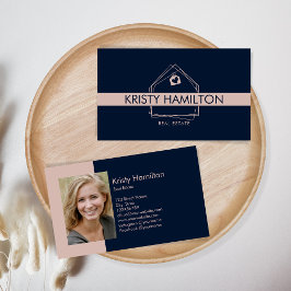 Real Estate Professional Modern Realtor voegt foto Visitekaartje