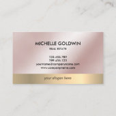 Real Estate Professional Modern Script House Busin Visitekaartje (Achterkant)