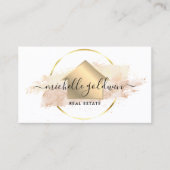 Real Estate Professional Modern Script House Busin Visitekaartje (Voorkant)