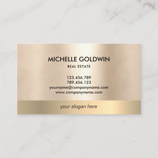 Real Estate Professional Modern Script House Busin Visitekaartje (Achterkant)