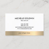 Real Estate Professional Modern Script House Busin Visitekaartje (Achterkant)