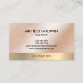 Real Estate Professional Modern Script House Busin Visitekaartje (Achterkant)