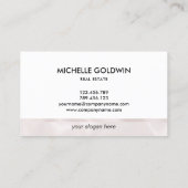 Real Estate Professional Modern Script House Busin Visitekaartje (Achterkant)