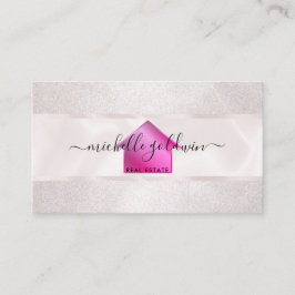 Real Estate Professional Modern Script House Busin Visitekaartje