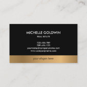 Real Estate Professional Modern Script House Busin Visitekaartje (Achterkant)