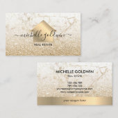 Real Estate Professional Modern Script House Busin Visitekaartje (Voorkant / Achterkant)