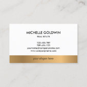 Real Estate Professional Modern Script House Visitekaartje (Achterkant)