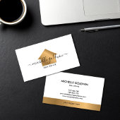 Real Estate Professional Modern Script House Visitekaartje