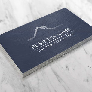Real Estate Professional Navy Blue Realtor Visitekaartje