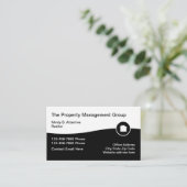 Real Estate Professional Property Management Visitekaartje (Staand voorkant)