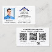 Real Estate Professional Voeg de QR-code van de Fo Visitekaartje (Voorkant / Achterkant)