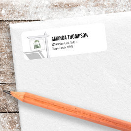 Real Estate Professional Voeg uw Logo Custom toe Etiket