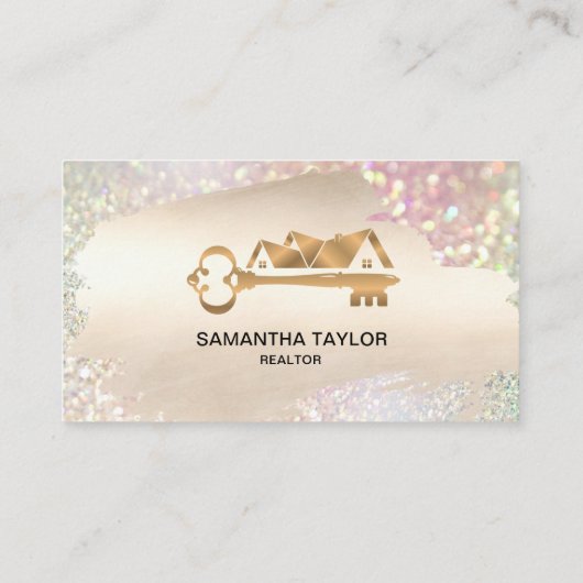 Real Estate Professional voegt de Foto en de Bezig Visitekaartje (Achterkant)