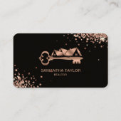 Real Estate Professional voegt de Foto en de Bezig Visitekaartje (Achterkant)