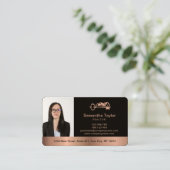 Real Estate Professional voegt de Foto en de Bezig Visitekaartje (Staand voorkant)