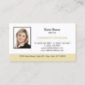 Real Estate Professional voegt foto en Logo toe Visitekaartje (Voorkant)