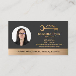 Real Estate Professional voegt foto en logo toe Visitekaartje
