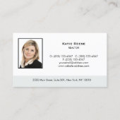 Real Estate Professional voegt foto en Logo toe Visitekaartje (Achterkant)