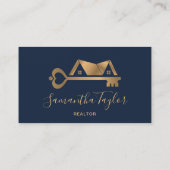 Real Estate Professional voegt foto logo Realtor B Visitekaartje (Achterkant)